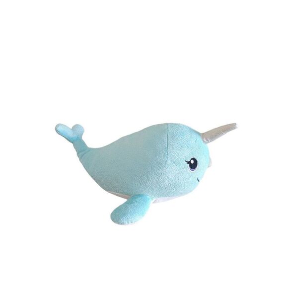 Build a bear blue sparkle Narwhal plush - Picture 3 of 6